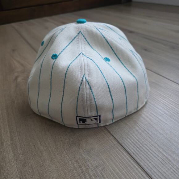 Diamondbacks Lids New Era x MLB Off White Pinstripe Fitted Hat Sz 7.5 - Picture 4 of 11